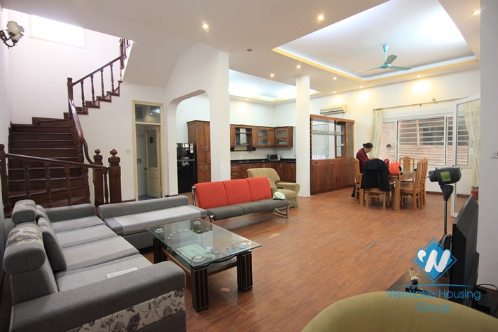 Spacious furnished house with 4 bedrooms and 4 bathrooms for rent in Tay Ho.